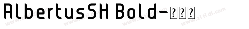 AlbertusSH Bold字体转换